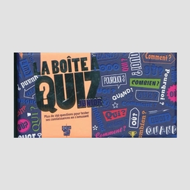 Boite a quiz junior (la)