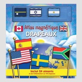 Atlas magnetique drapeaux (24 aimants)