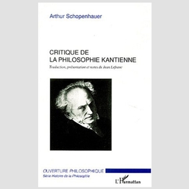 Critique de la philosophie kantienne