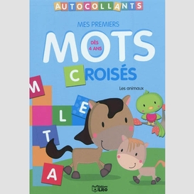 Animaux mes prem. mots croise autocollan