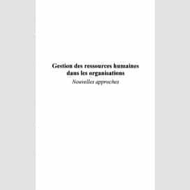 Gestion des ressources humaines dans les organisations