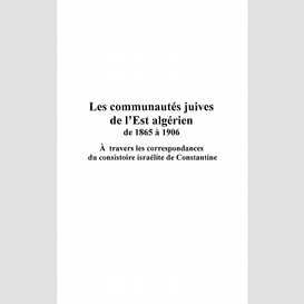 Les communautés juives de l'est algérien