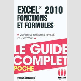 Excel 2010 fonctions et formules