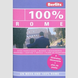 Rome 100% +plan de poche