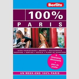 Paris 100% +plan de poche