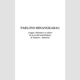 Parlons minangkabau