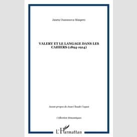 Valery et le langage dans les cahiers (1894-1914)