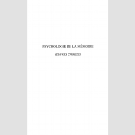 Psychologie de la mémoire