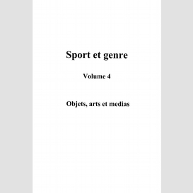 Sport et genre (volume 4)