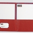 Porte folio pochette double rouge