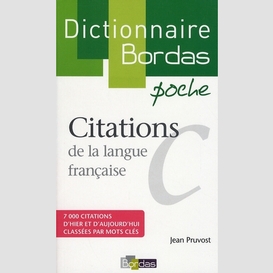 Dict citations langue francaise -poche