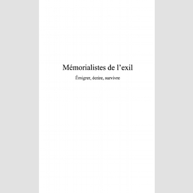 Memoralistes de l'exil