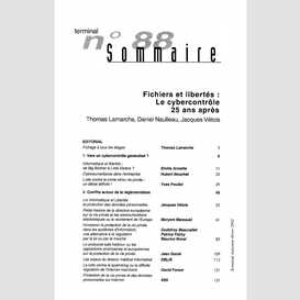 Fichiers et libertés : le cybercontrôle 25 ans après