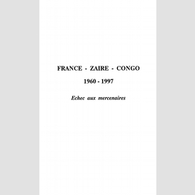 France-zaïre-congo 1960-1997