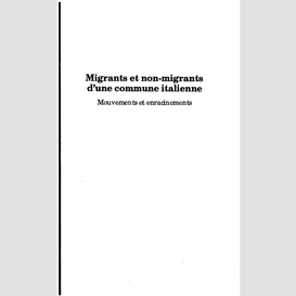 Migrants et non-migrants d'une communauté italienne