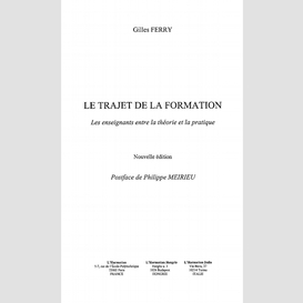 Le trajet de la formation