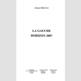 Gauche horizo 2007