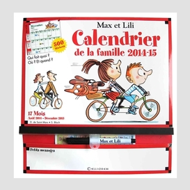 Max et lili calendrier de la famille