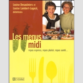 Les menus midi