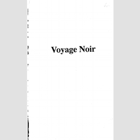 Voyage noir (nouvelles)