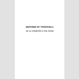 Histoire du venezuela