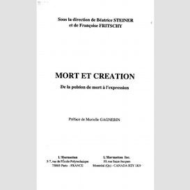 Mort et création