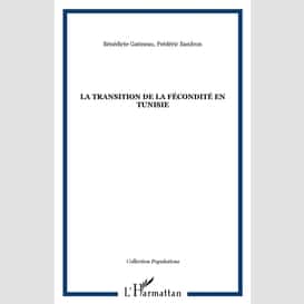 Transition de la fécondité entunisie la