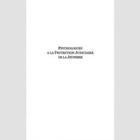 Psychologues à la protection judiciaire de la jeunesse