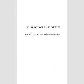 Les spectacles sportifs