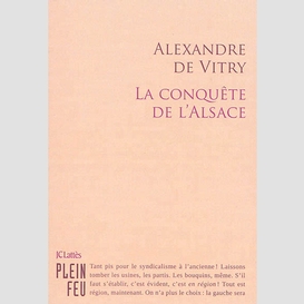 Conquete de l'alsace (la)