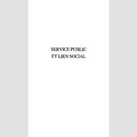 Service public et lien social