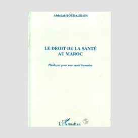 Le droit de la santé au maroc