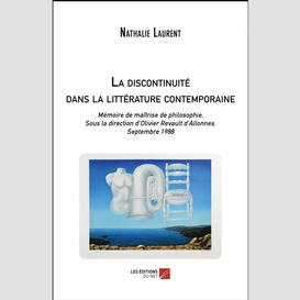 La discontinuité dans la littérature contemporaine