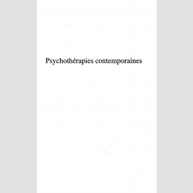Psychotherapies contemporaines