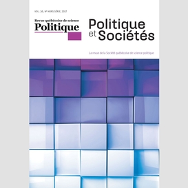 Politique et sociétés. vol. 36,  2017