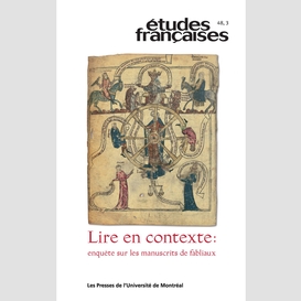 Études françaises. volume 48, numéro 3, 2012