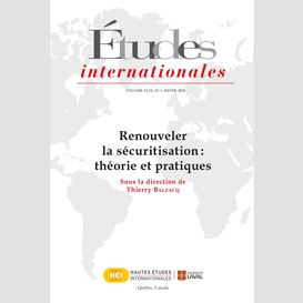 Études internationales. volume 49 numéro 1, hiver 2018
