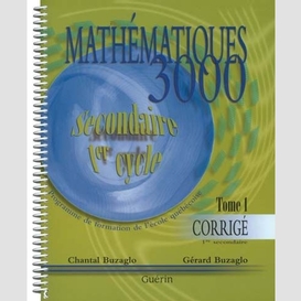 Mathematique 3000 t.1 corrige