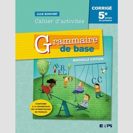 Grammaire de base 5e annee corrige