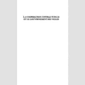 La coopération contractuelle et le gouvernement des villes