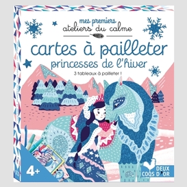 Cartes a pailleter princesses de l'hiver