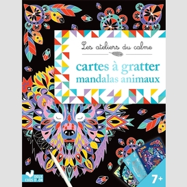 Cartes a gratter mandalas animaux