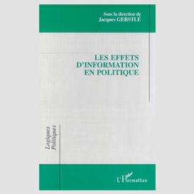 Les effets d'information en politique