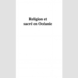 Religion et sacré en océanie