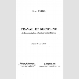 Travail et discipline