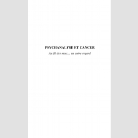 Psychanalyse et cancer