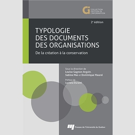 Typologie des documents organisations