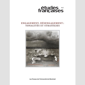 Études françaises. volume 44, numéro 1, 2008