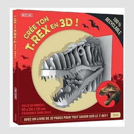 Cree ton t-rex en 3d livre