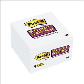 5/pqt post-it 3x3 450 fles/bloc blanc